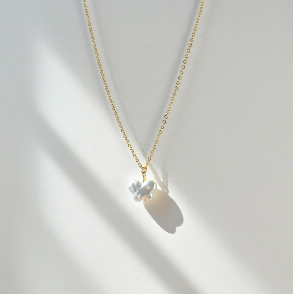 Pearl Butterfly Necklace