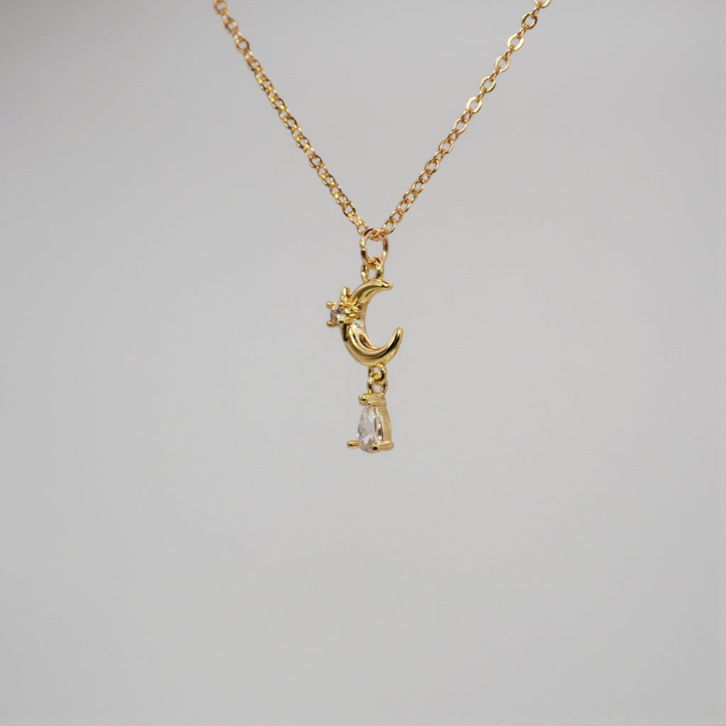 Moon Drop Necklace 🌙✨