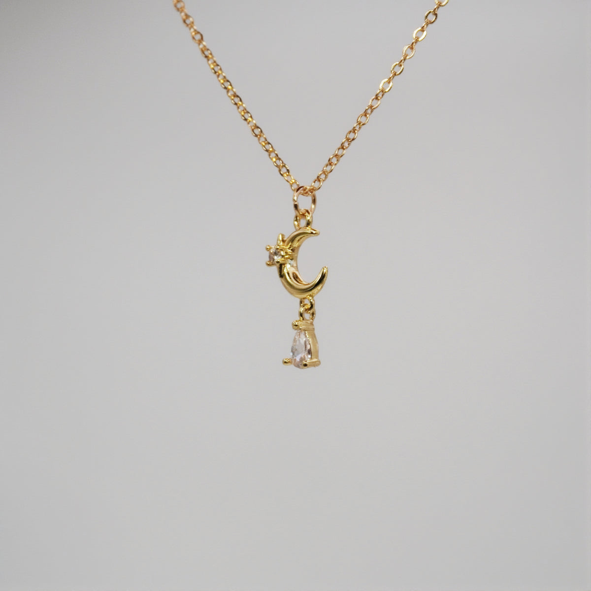 Moon Drop Necklace 🌙✨